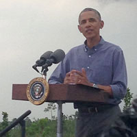 President Obama at Everglades National Park on Earth Day